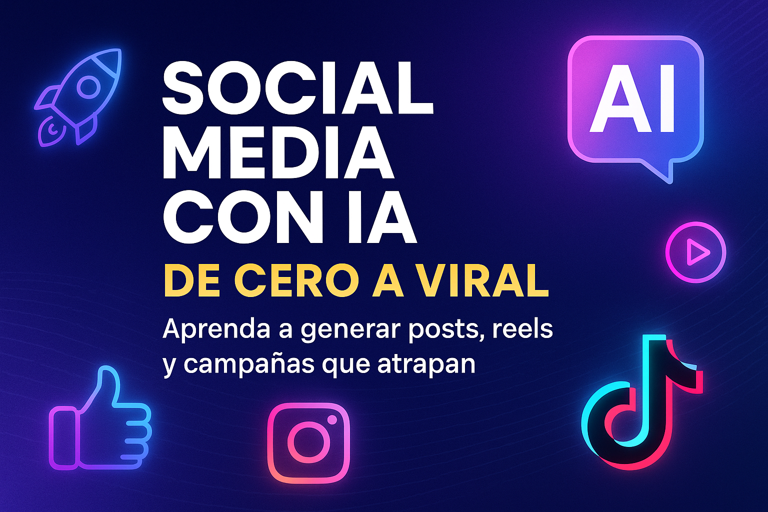 Social Media con Inteligencia Artificial: de cero a viral